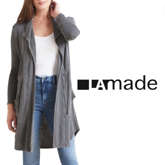 LA Made Revolve Grey Ryder Cardigan - Size M - Picture 1 of 9